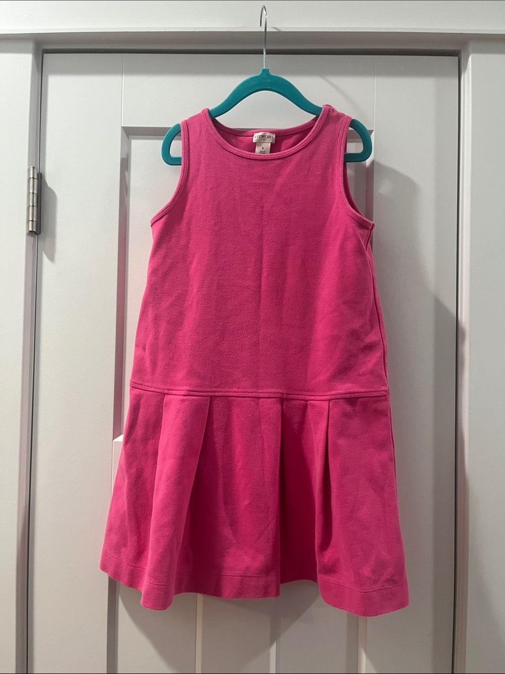 Crewcuts Girls' Size 8 Pink Sleeveless Drop-Waist Dress like new